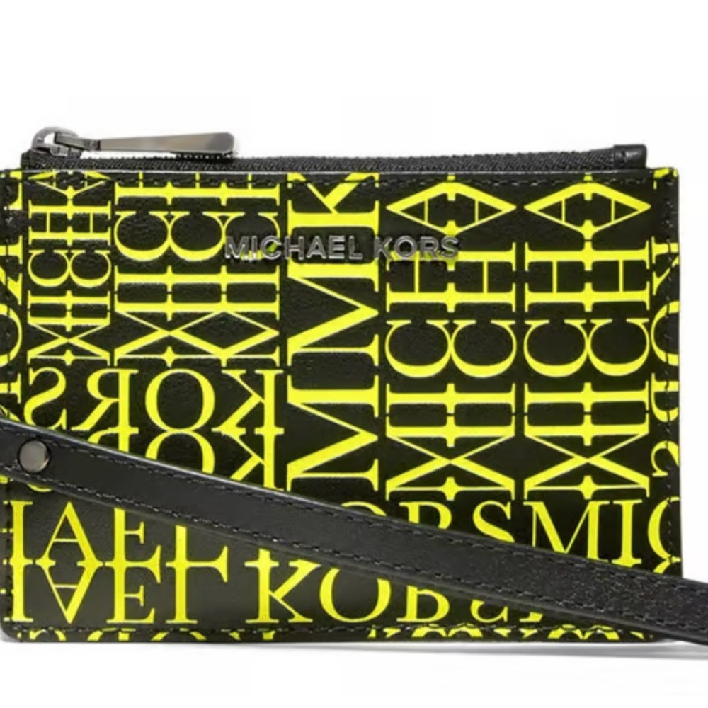 Michael Kors Black and Yellow Wallet